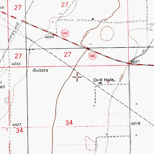 Topographic Map of 12555 Water Well, NM