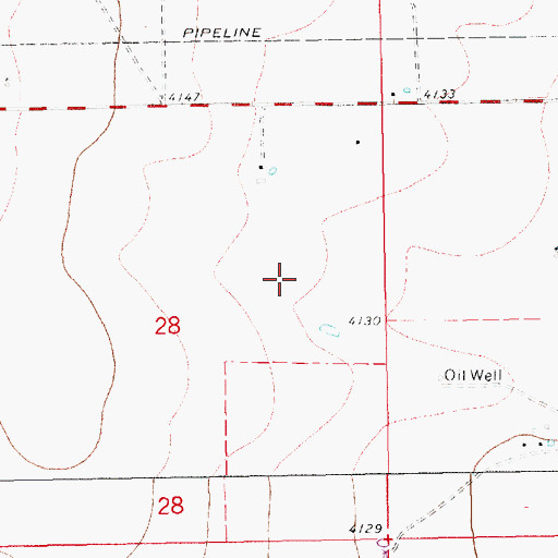 Topographic Map of 12549 Water Well, NM