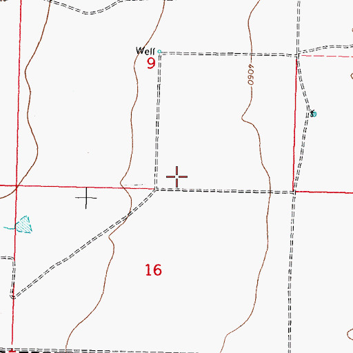 Topographic Map of 01112 Water Well, NM