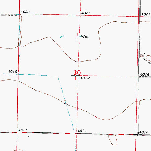 Topographic Map of 01047 Water Well, NM
