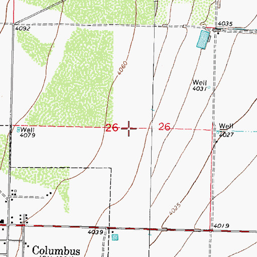 Topographic Map of 01644 Water Well, NM