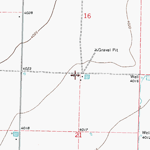 Topographic Map of 10395 Water Well, NM