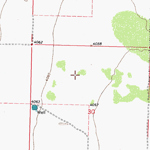 Topographic Map of 10375 Water Well, NM
