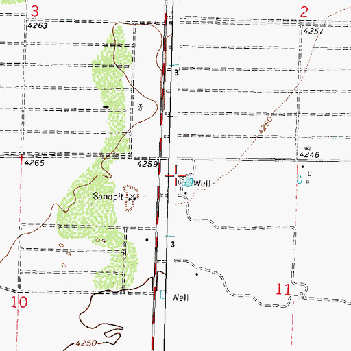 Topographic Map of 06023 Water Well, NM
