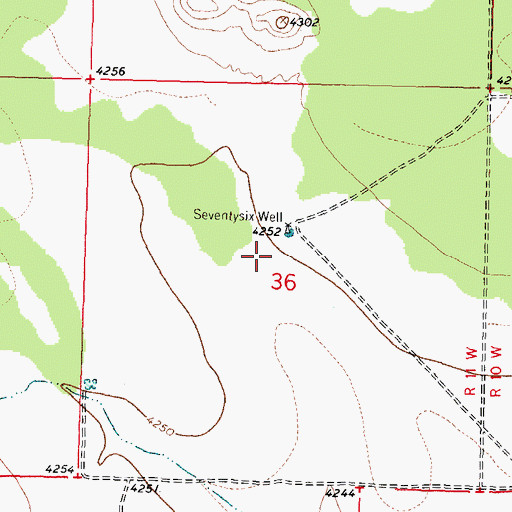 Topographic Map of 01419 Water Well, NM