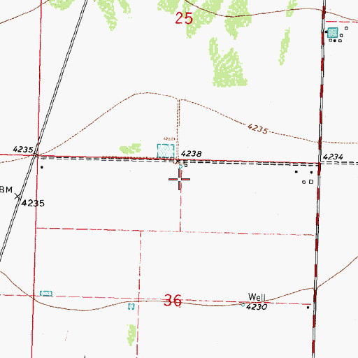 Topographic Map of 00778 Water Well, NM