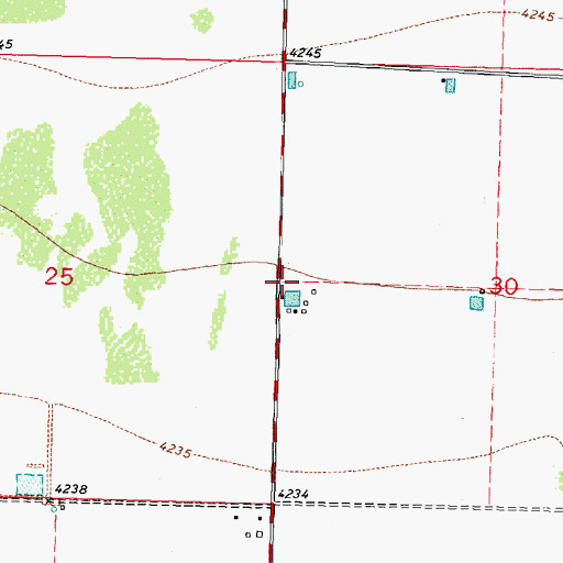 Topographic Map of 00742 Water Well, NM