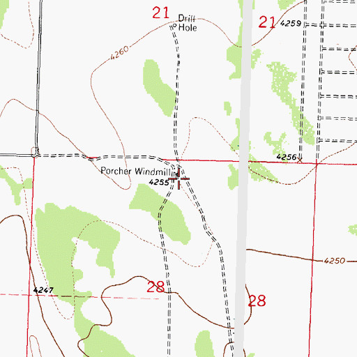 Topographic Map of 00774 Water Well, NM