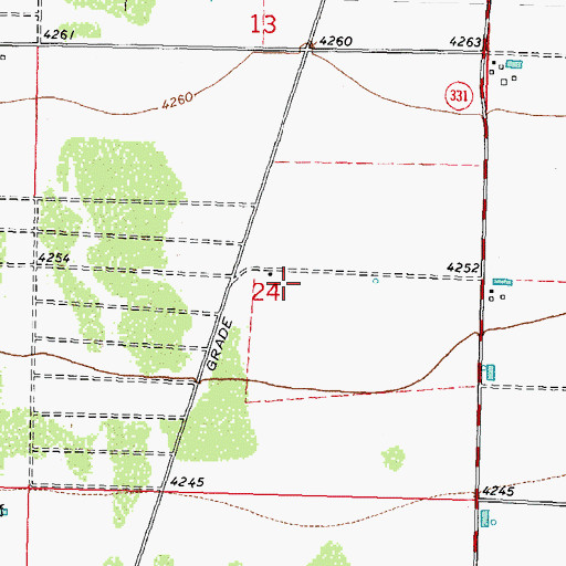 Topographic Map of 00771 Water Well, NM