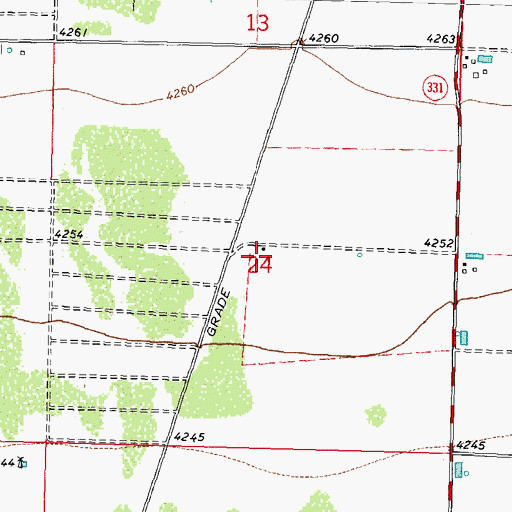 Topographic Map of 00770 Water Well, NM