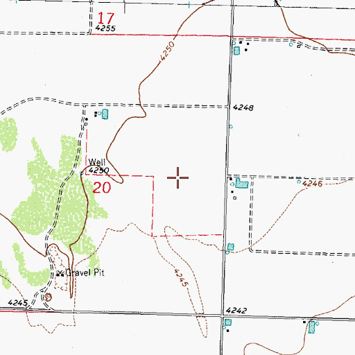 Topographic Map of 10325 Water Well, NM