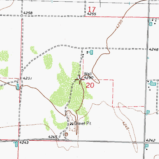 Topographic Map of 00710 Water Well, NM