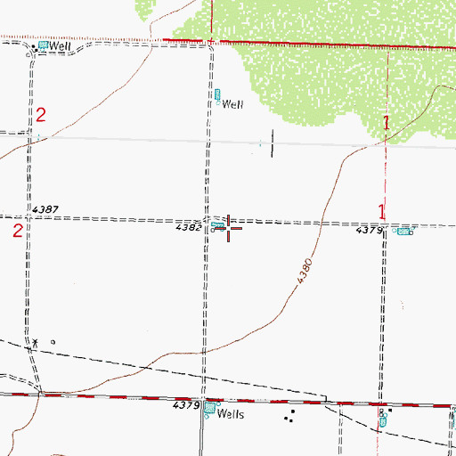 Topographic Map of 10207 Water Well, NM