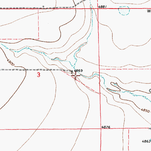 Topographic Map of 10740 Water Well, NM