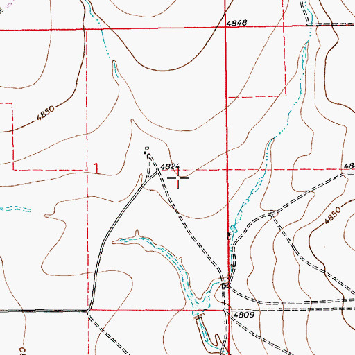 Topographic Map of 10685 Water Well, NM