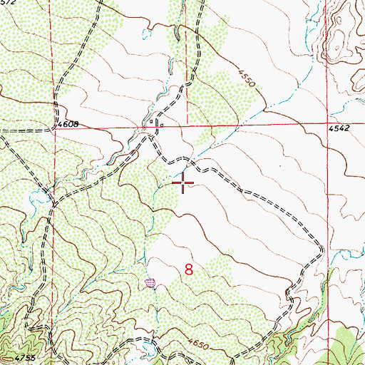 Topographic Map of 10555 Water Well, NM