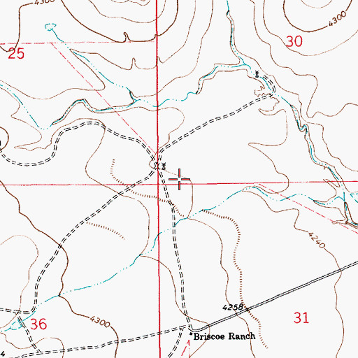 Topographic Map of 05128 Water Well, NM