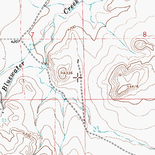 Topographic Map of 10104 Water Well, NM