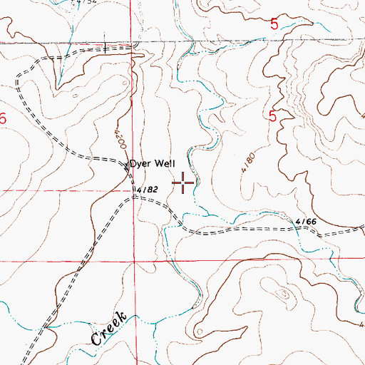 Topographic Map of 05105 Water Well, NM