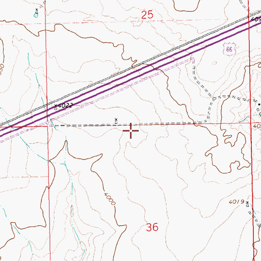 Topographic Map of 05555 Water Well, NM