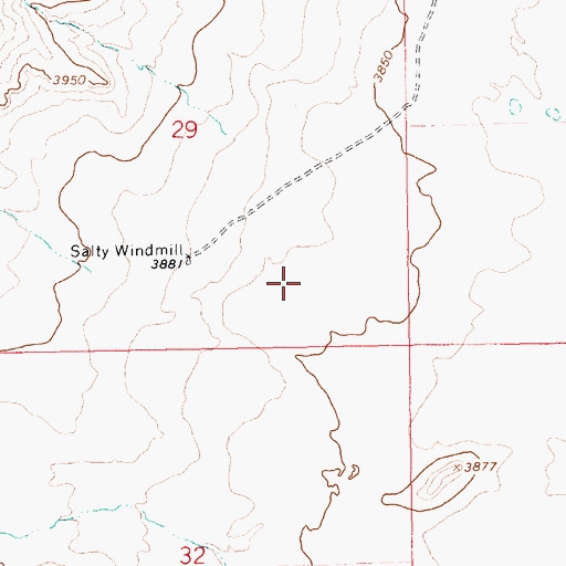 Topographic Map of 05577 Water Well, NM