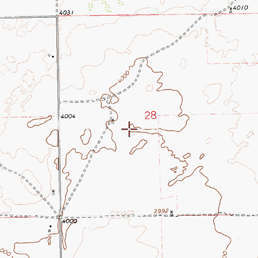 Topographic Map of 05556 Water Well, NM