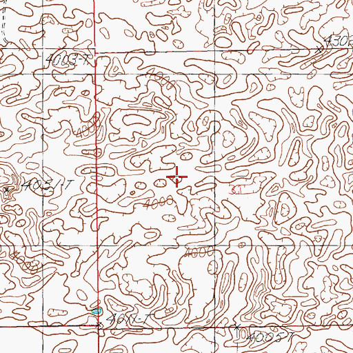 Topographic Map of 12148 Water Well, NM