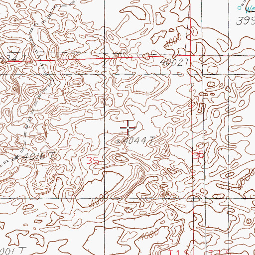 Topographic Map of 10732 Water Well, NM