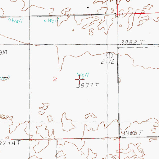 Topographic Map of 10094 Water Well, NM