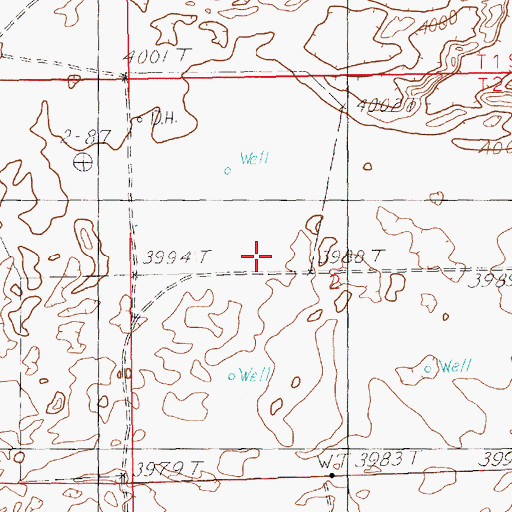 Topographic Map of 12193 Water Well, NM