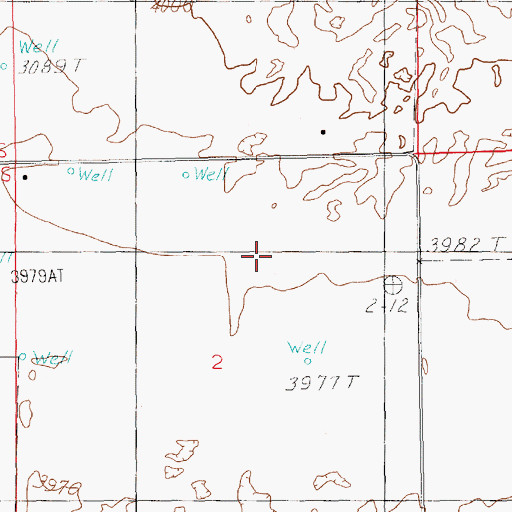 Topographic Map of 11043 Water Well, NM