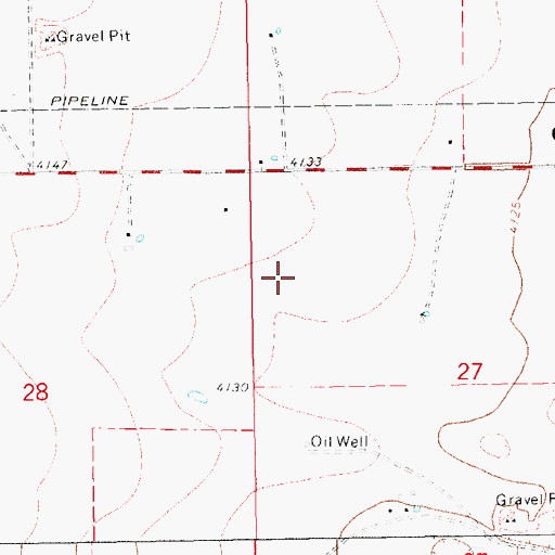 Topographic Map of 12546 Water Well, NM