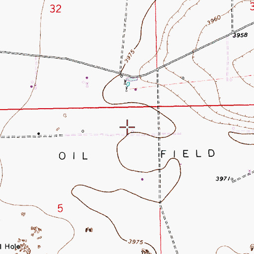 Topographic Map of 12561 Water Well, NM