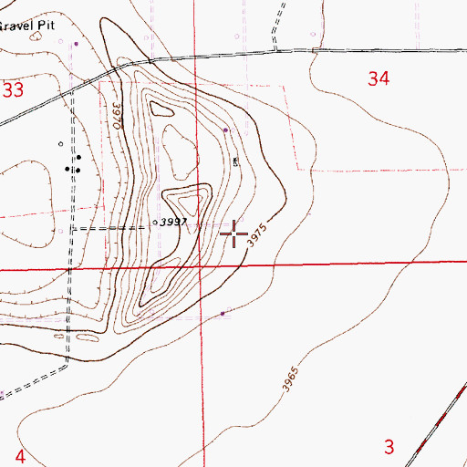 Topographic Map of 12835 Water Well, NM