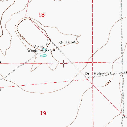 Topographic Map of 12577 Water Well, NM