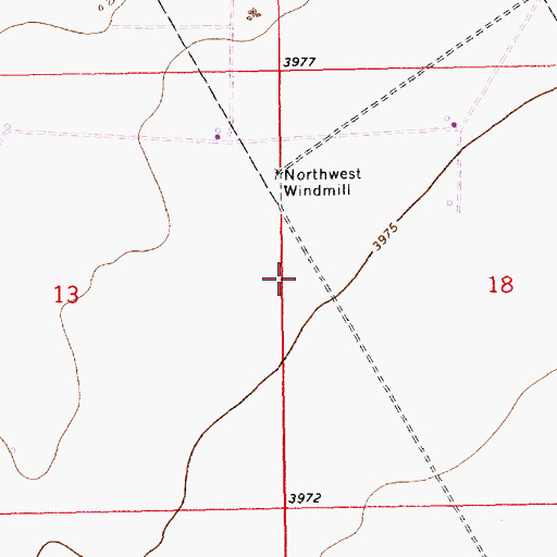 Topographic Map of 12610 Water Well, NM