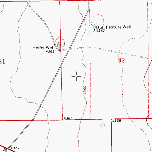 Topographic Map of 12582 Water Well, NM