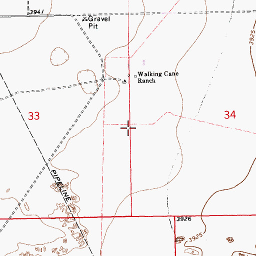 Topographic Map of 12621 Water Well, NM
