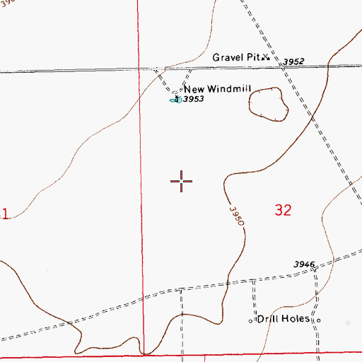 Topographic Map of 12620 Water Well, NM