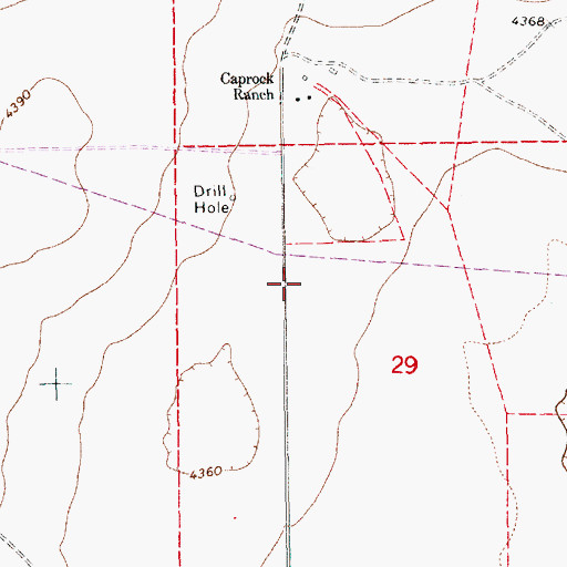 Topographic Map of 12581 Water Well, NM