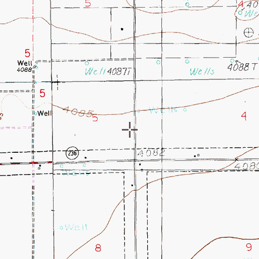 Topographic Map of 12273 Water Well, NM