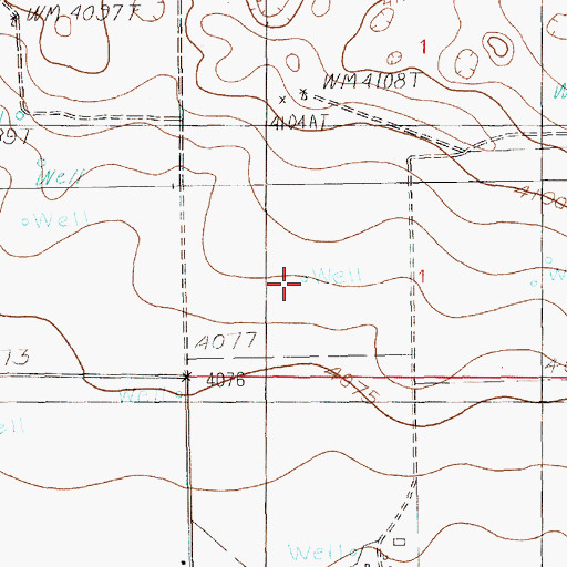 Topographic Map of 12155 Water Well, NM