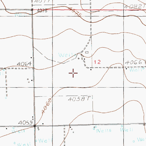 Topographic Map of 10771 Water Well, NM