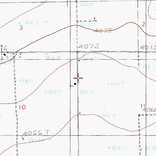 Topographic Map of 10181 Water Well, NM