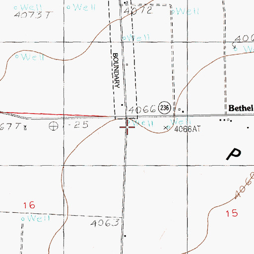 Topographic Map of 12299 Water Well, NM