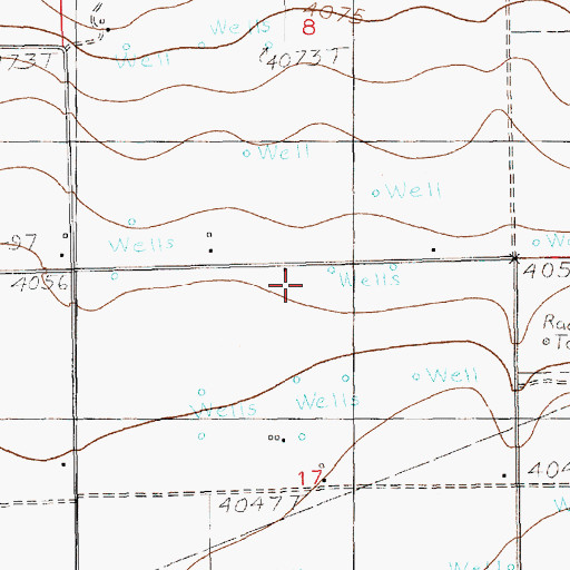 Topographic Map of 10791 Water Well, NM