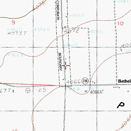 Topographic Map of 12278 Water Well, NM