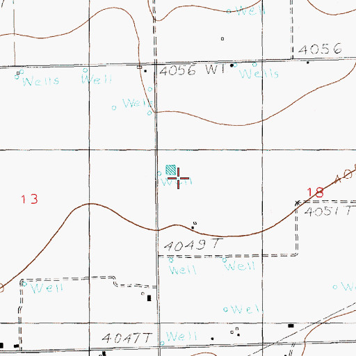 Topographic Map of 12644 Water Well, NM