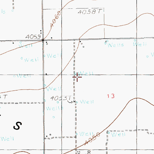 Topographic Map of 12288 Water Well, NM