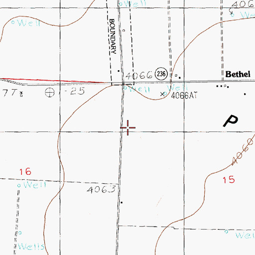 Topographic Map of 10773 Water Well, NM